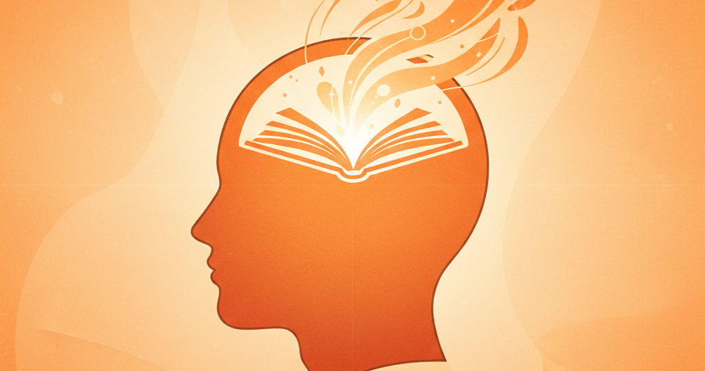 Progetto Leggermente di Amici Parkinsoniani bliellesi ODV, immagine silhouette di testa che contiene un libro