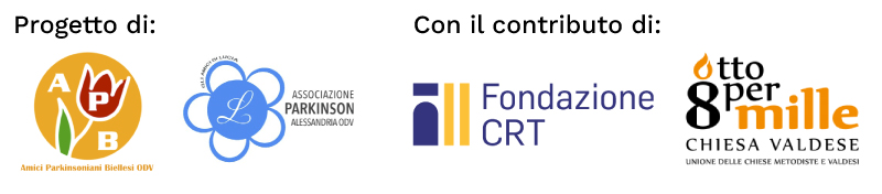 Amici Parkinsoniani Biellesi ODV, Associazione Parkinson Alessandria ODV, Fondazione CRT, Unione delle Chiese Metodiste Valdesi di Biella